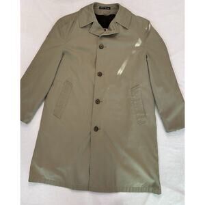Vintage HARBOR MASTER Men`s 38 All Weather Khaki WEITZ COAT Removable Liner EUC